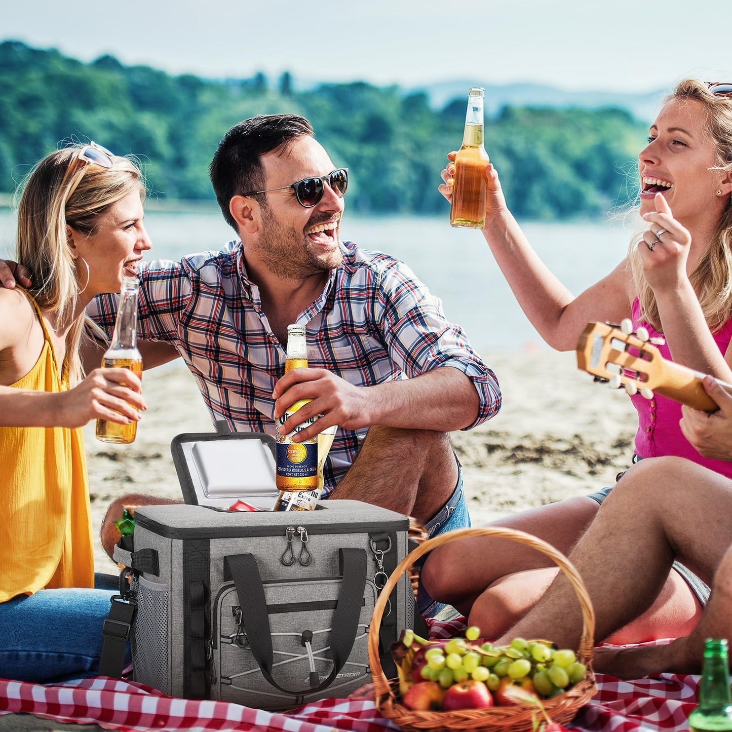 30/40 Can Soft Cooler Bag - Leakproof Insulated Ice Chest, 24h Cold, Lightweight6