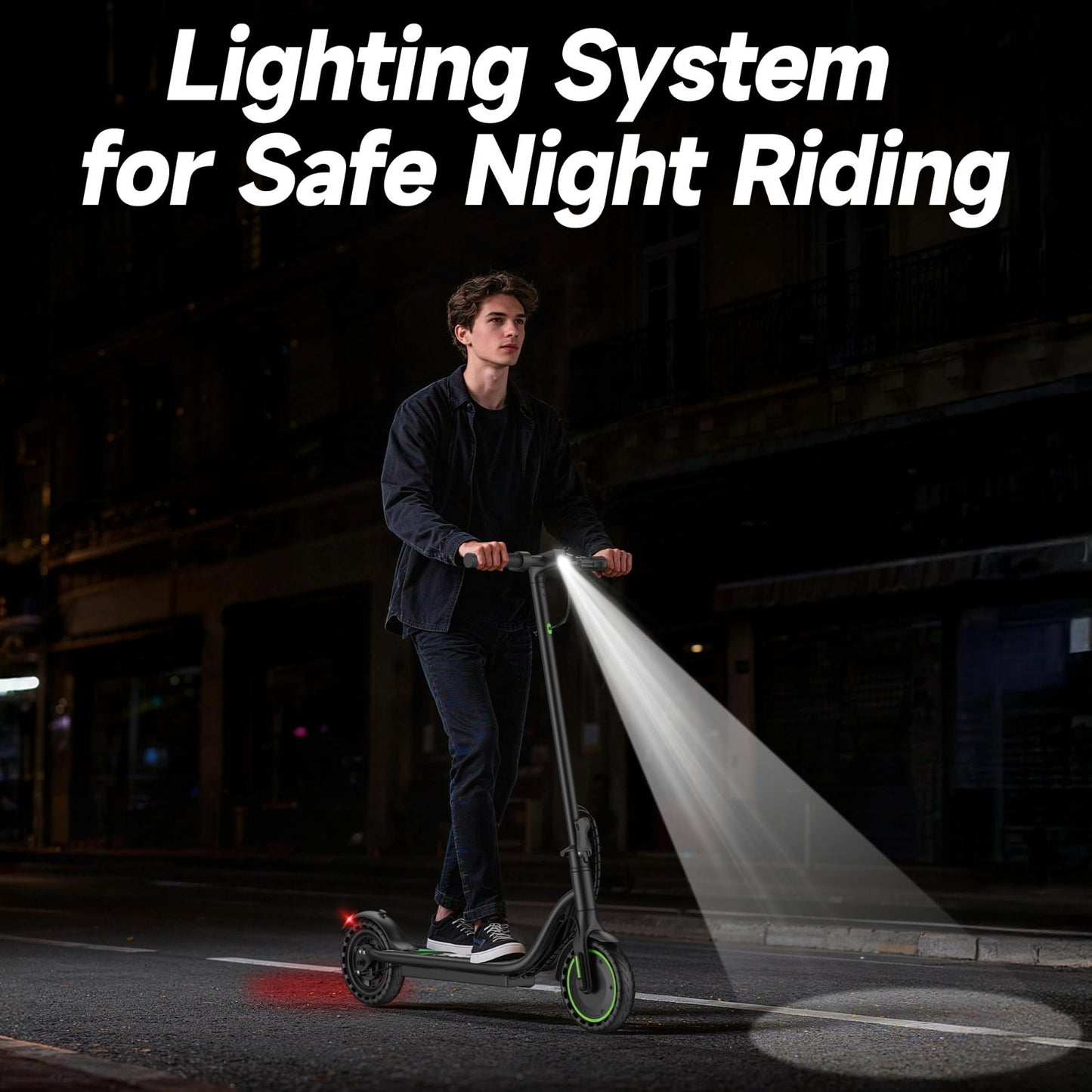 Powerful Electric Scooter 350W/500W Motor, 19MPH Speed, 21-28 Miles Range, Foldi7