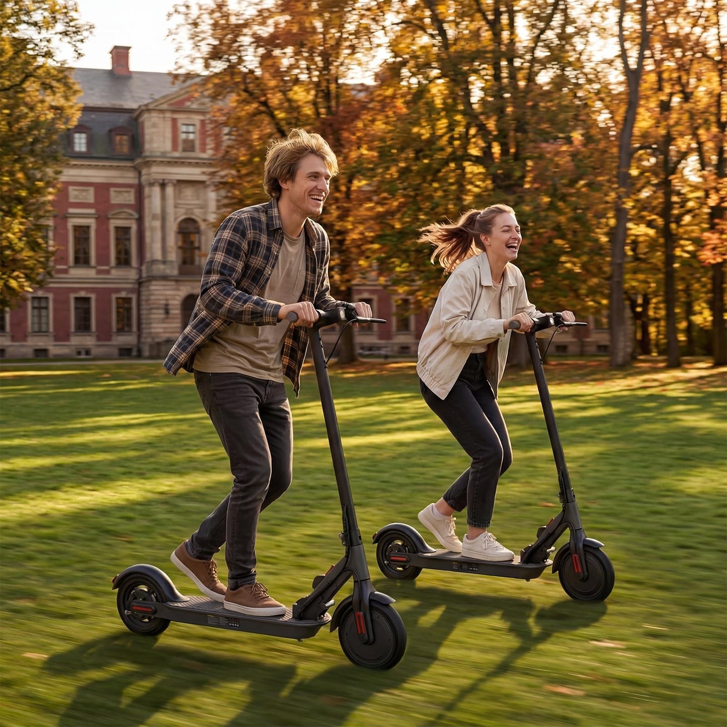High-Power Electric Scooter for Adults & Teens, 1200W/1000W/500W Motor, 10''/8.57