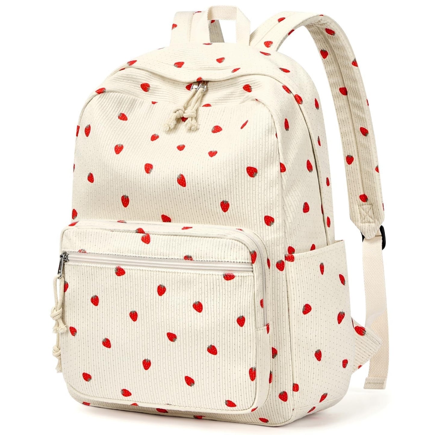 Cute Preppy Corduroy Girls School Backpack, Stylish Kids Bookbag for Daily Use7