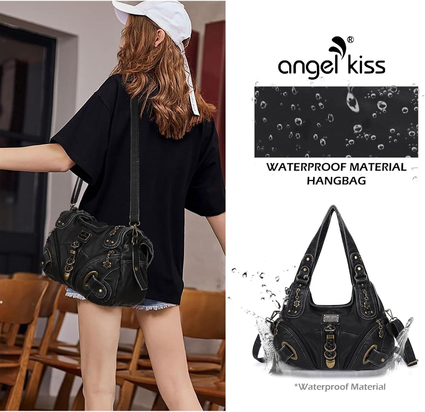Angelkiss Women's Hobo Handbag Daily Shoulder Bag
