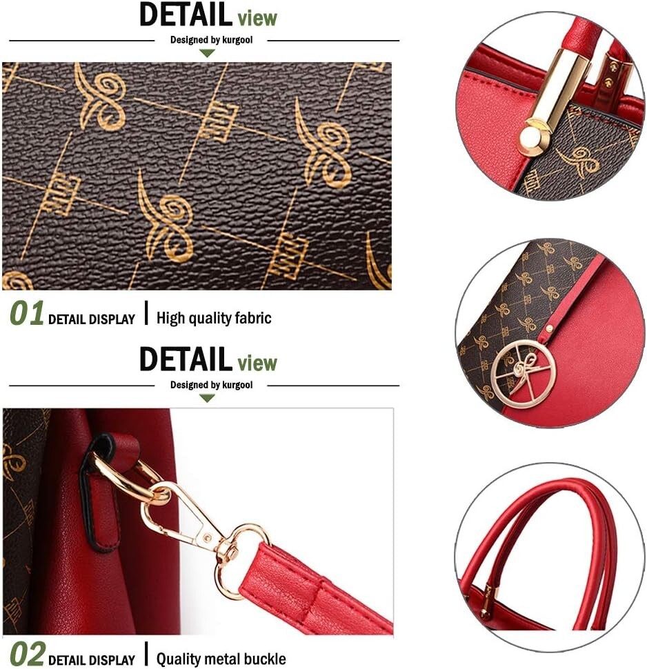 Women's Top Handle Satchel Shoulder Messenger Tote Handbag