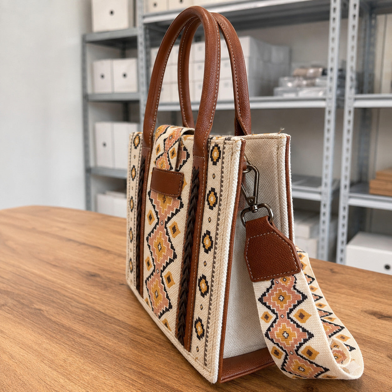 Aztec Tote Bag for Women Boho Shoulder Purses and Handbags