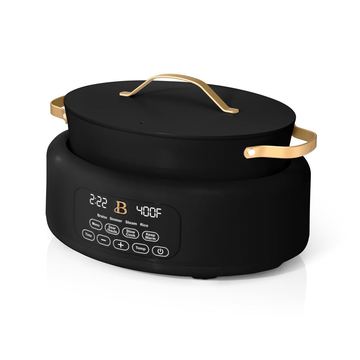 Beautiful 10 in 1, 6 Qt Electric Multi-Cooker, Black Sesame by Drew Barrymore