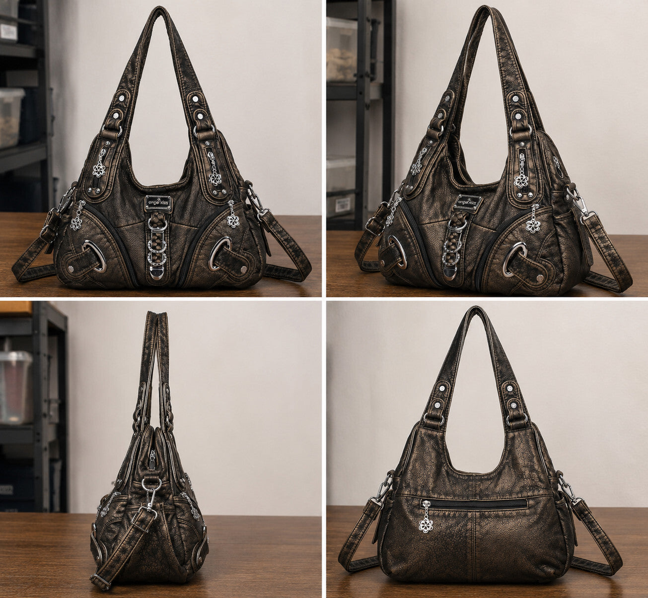 Angelkiss Women's Hobo Handbag Daily Shoulder Bag