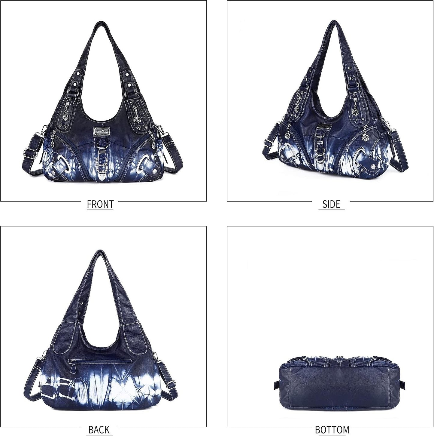 Angelkiss Women's Hobo Purse Handbag Daily Shoulder Bag