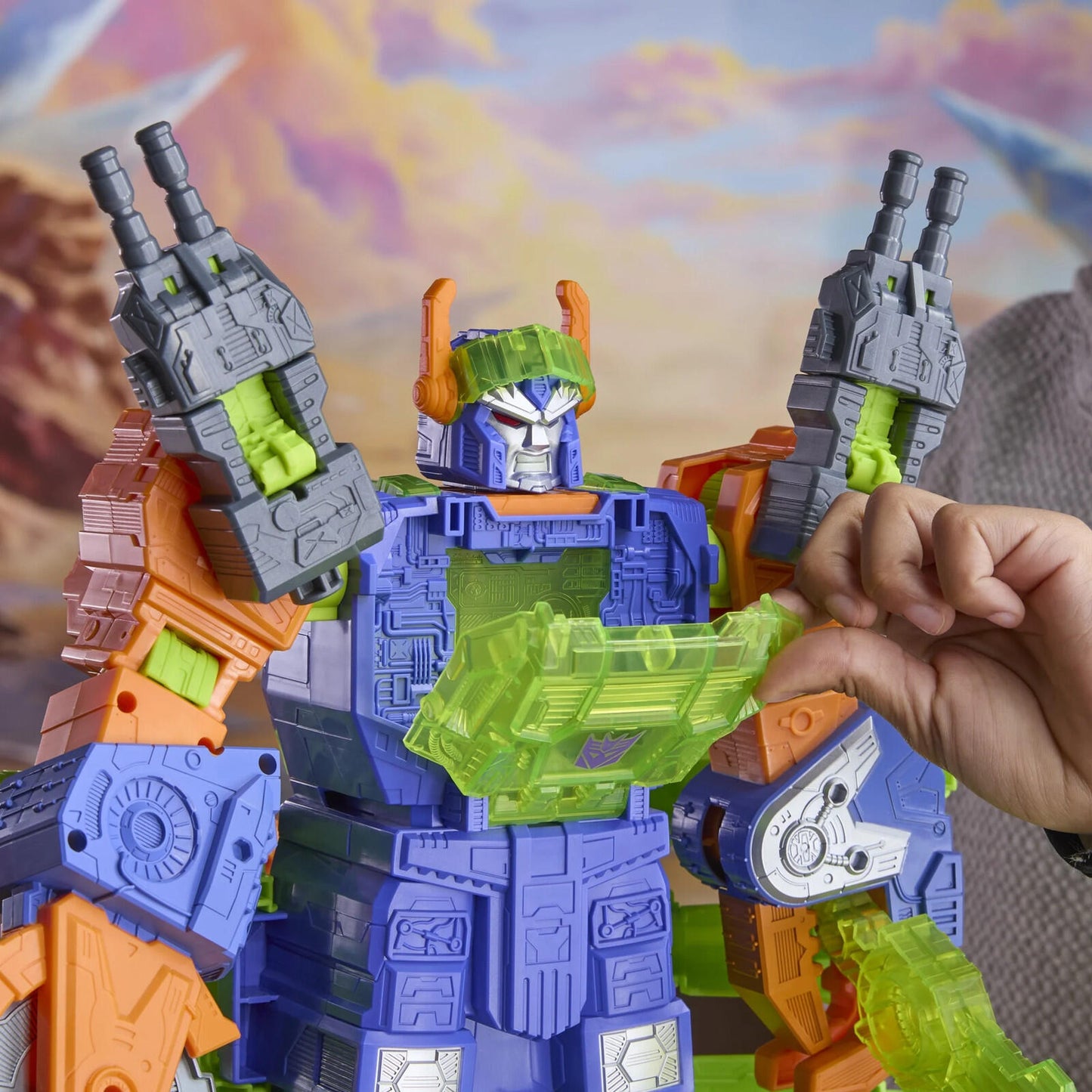 Toys CYBERWORLD Scorponok Strike Battle Converting Action Figure Playset, Stocki