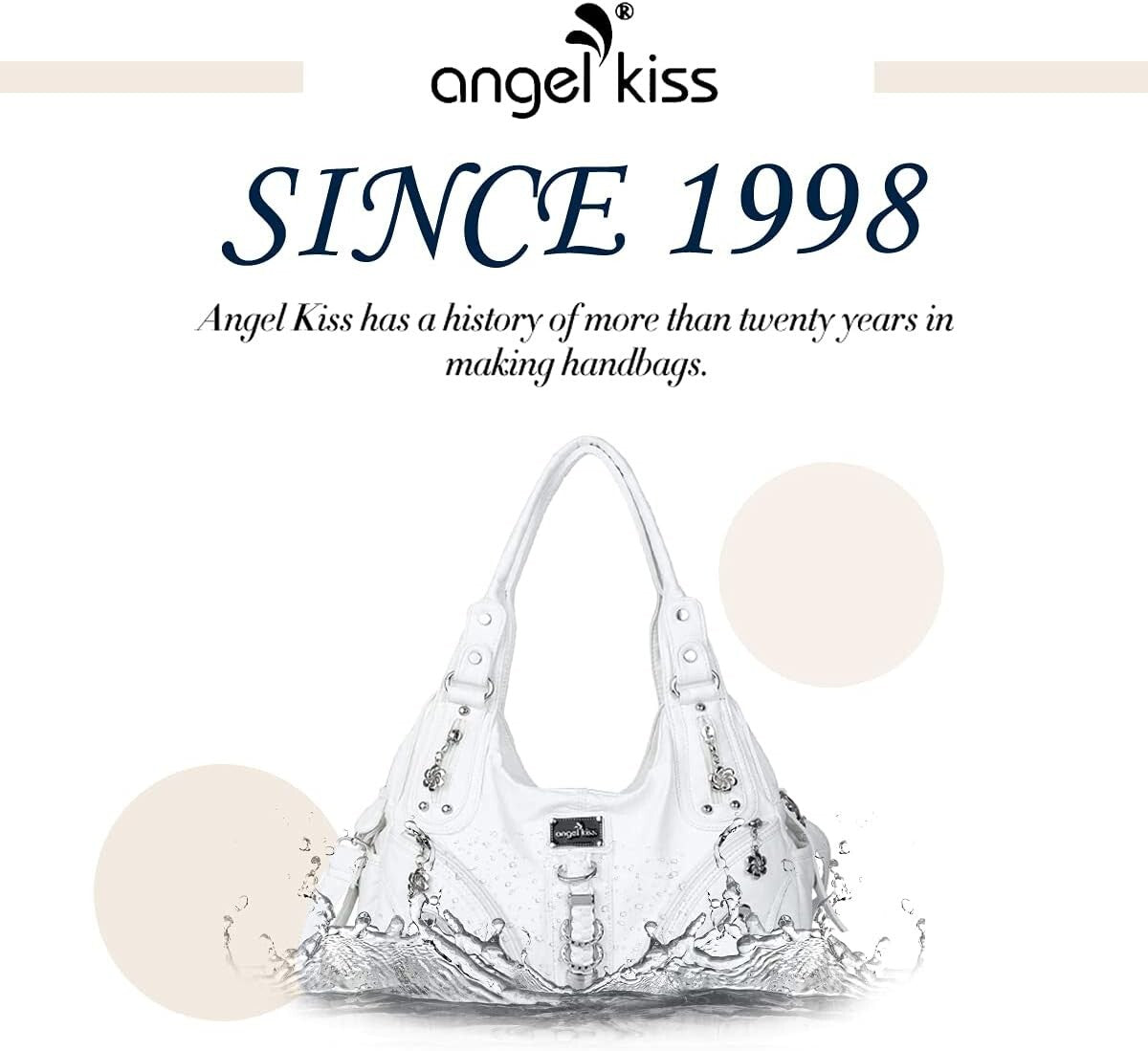 Angelkiss Women's Hobo Purse Large Daily Shoulder Bag