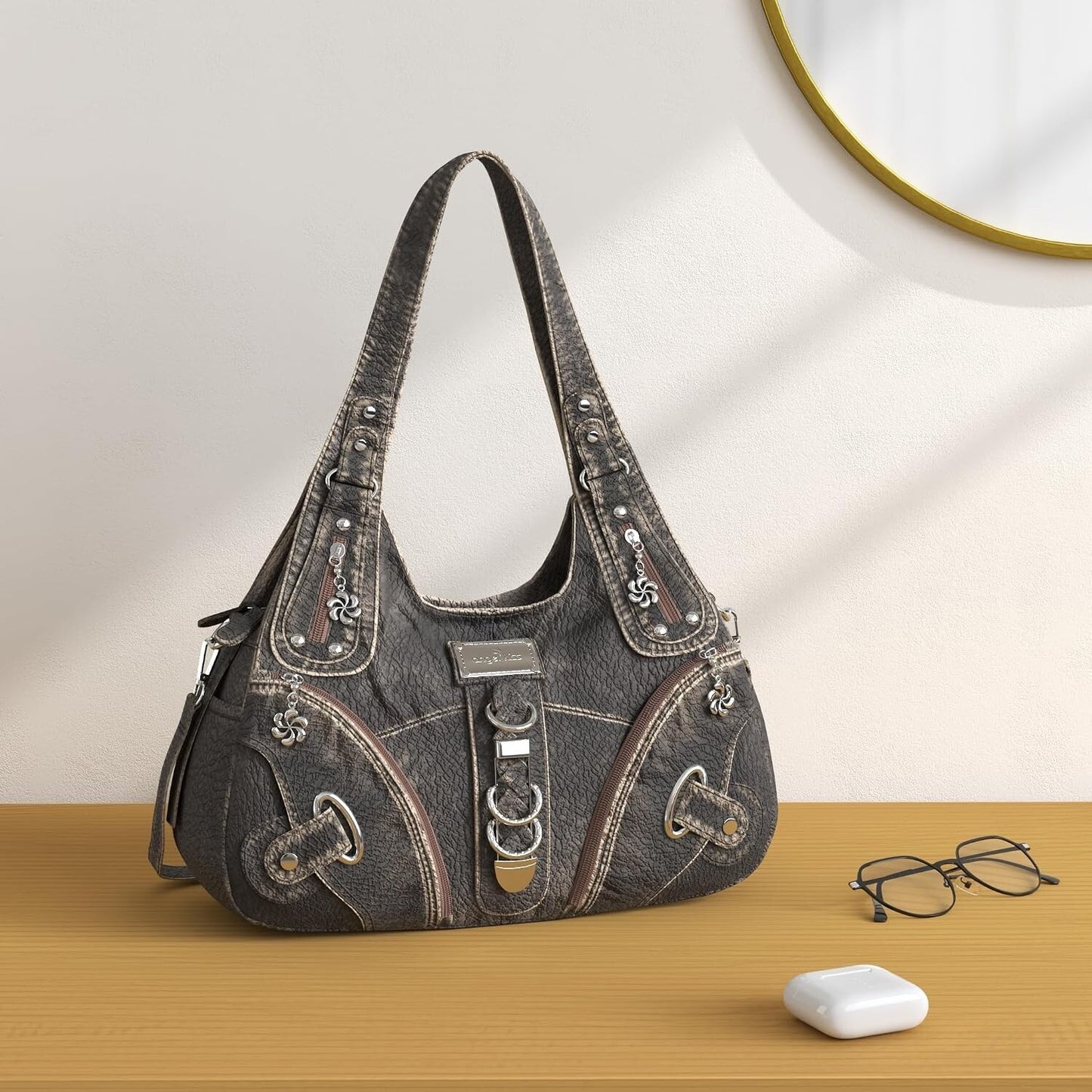Angelkiss Women's Hobo Handbag Daily Shoulder Bag