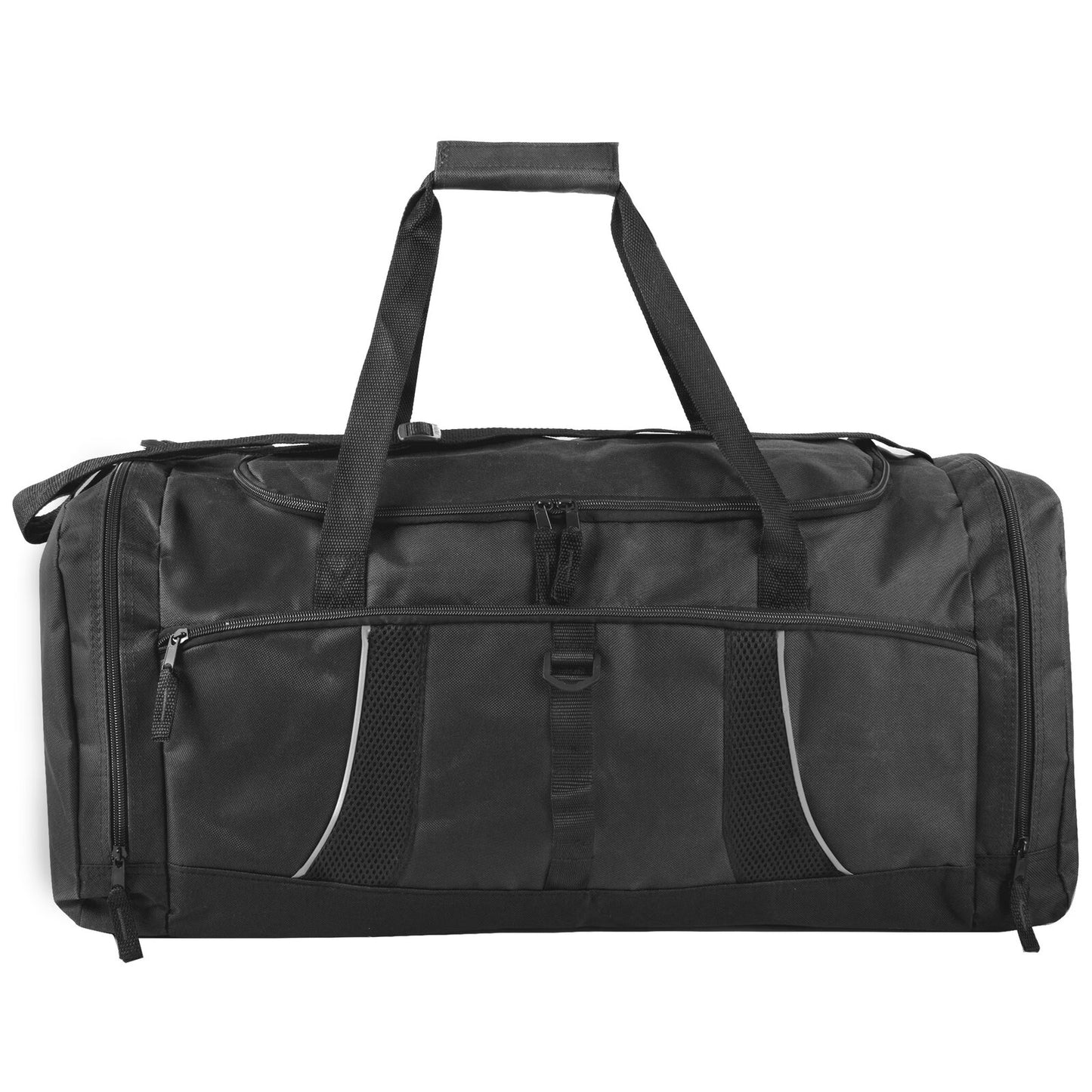 26 Inch 79L Duffel Bag Travel Gym Sports Shoulder Strap Black