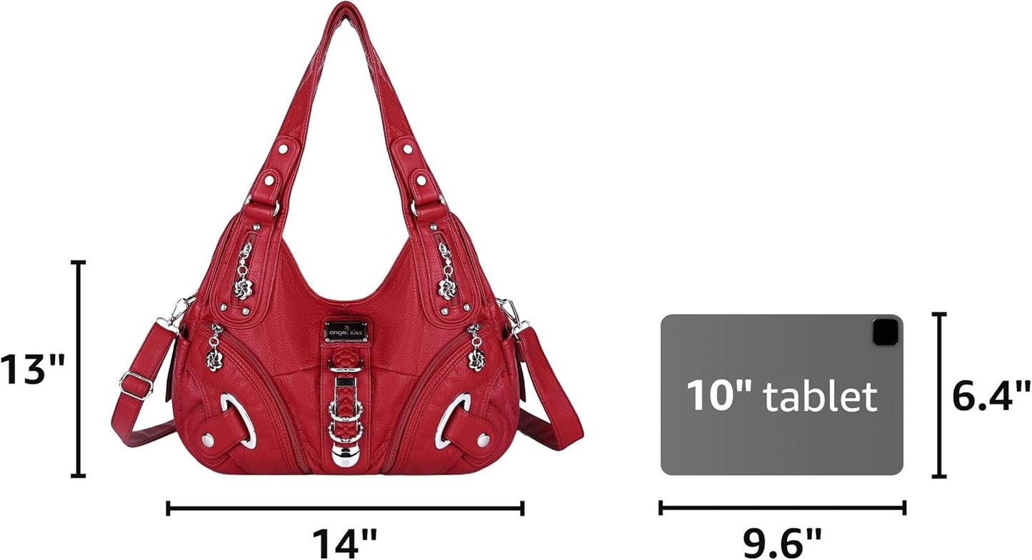 Angelkiss Women's Hobo Purse Handbag Daily Shoulder Bag