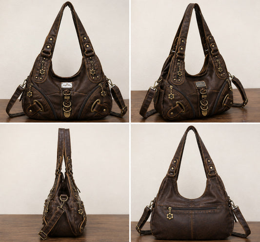 Angelkiss Women's Hobo Purse Large Daily Shoulder Bag