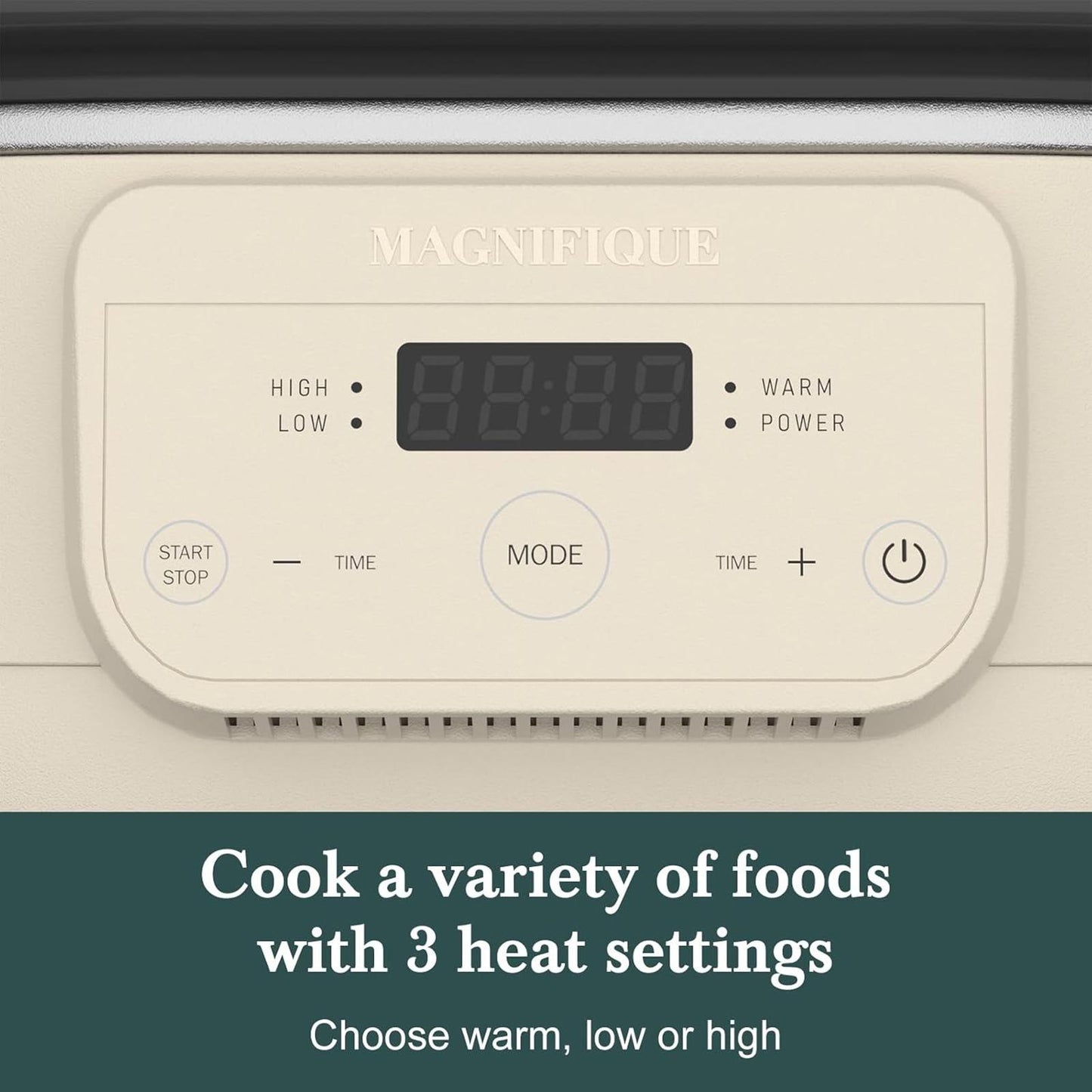 6Qt Programmable Slow Cooker Nonstick Removable Pot Oatmeal Serves 6+