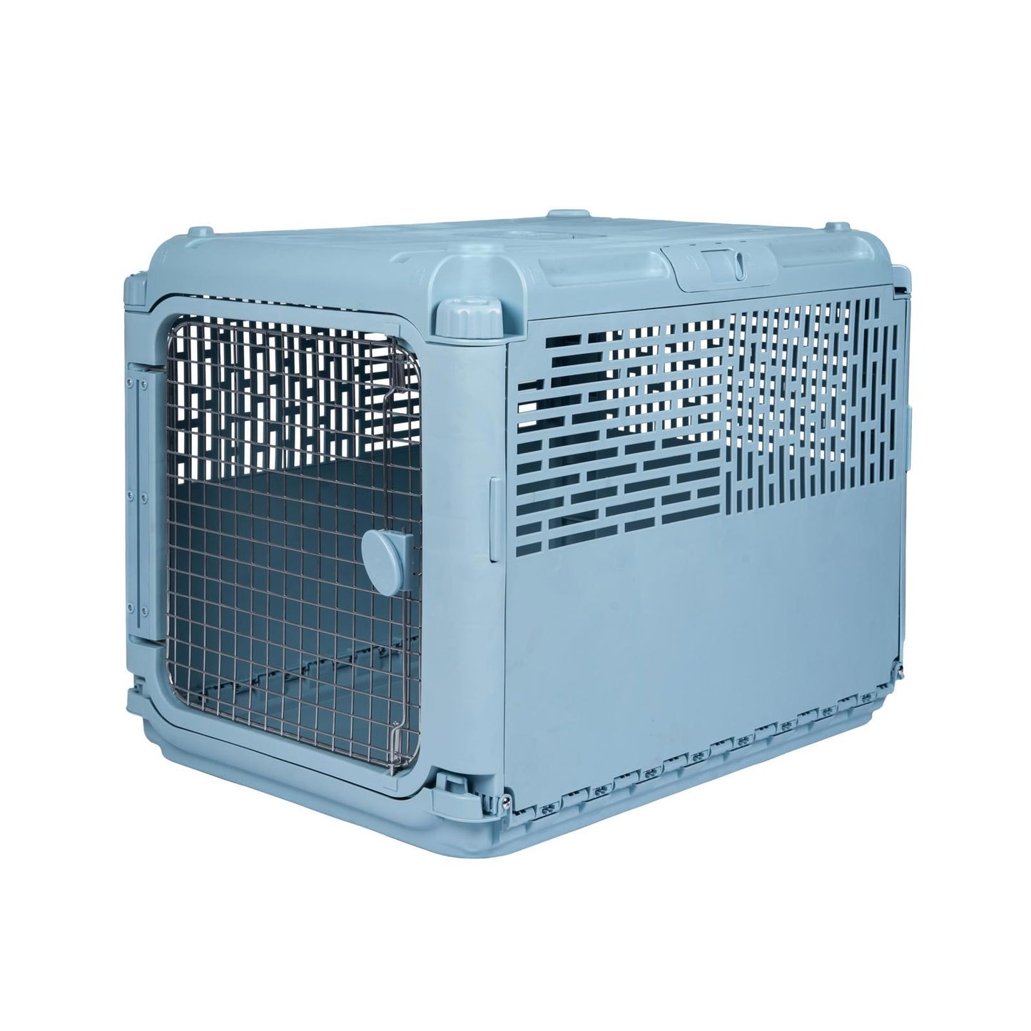 Sport Pet Designs, Dog Kennels, 30" Collapsible Plastic Pet Kennel/Crate, Blue,