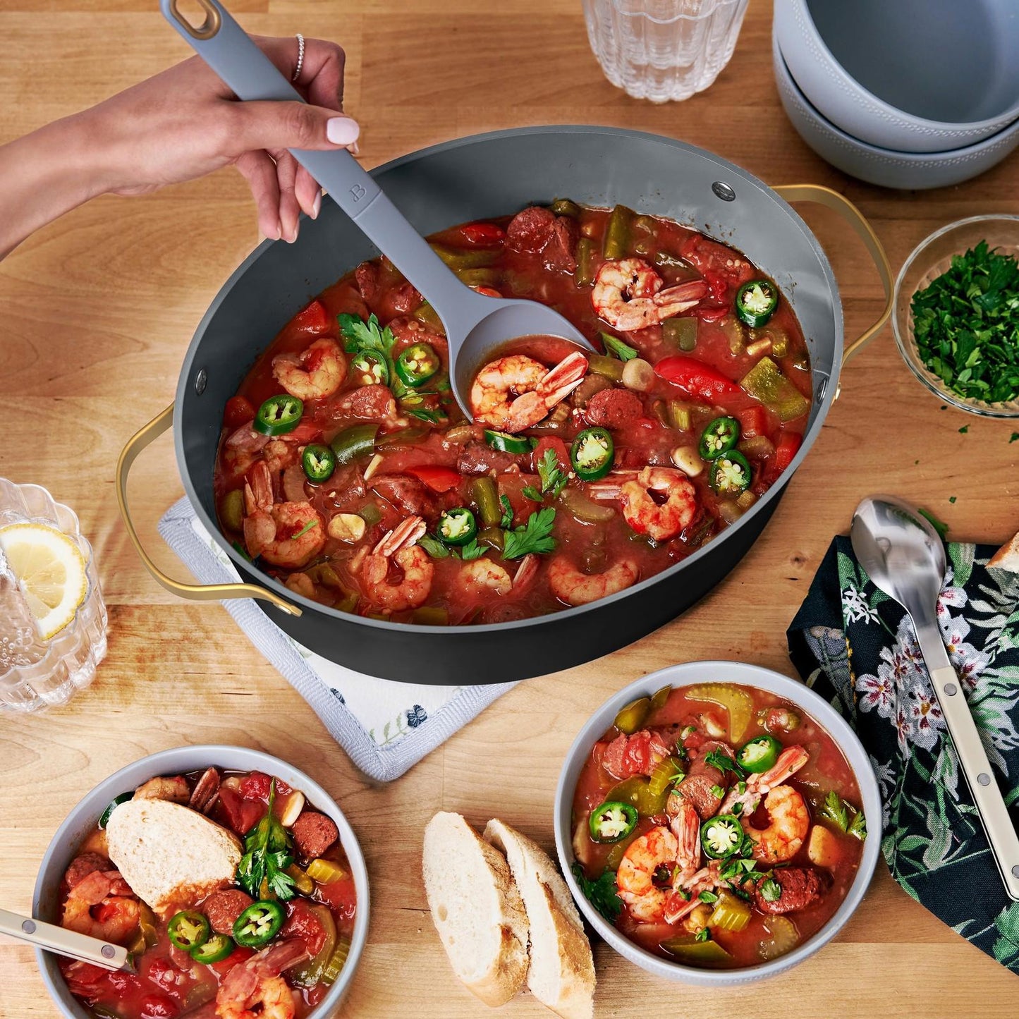 Beautiful 10 in 1, 6 Qt Electric Multi-Cooker, Black Sesame by Drew Barrymore