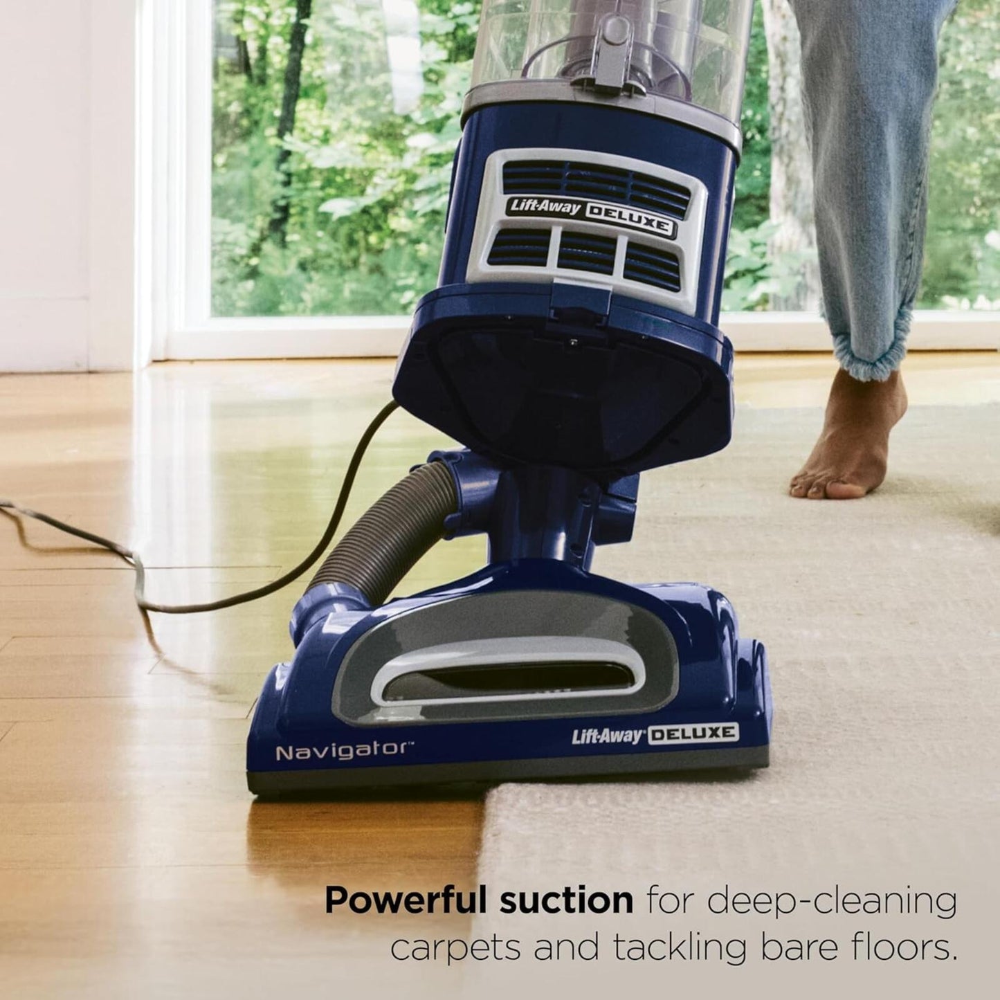 Upright Vacuum, Navigator Lift-Away Deluxe with Large Dust Cup Capacity, HEPA Fi