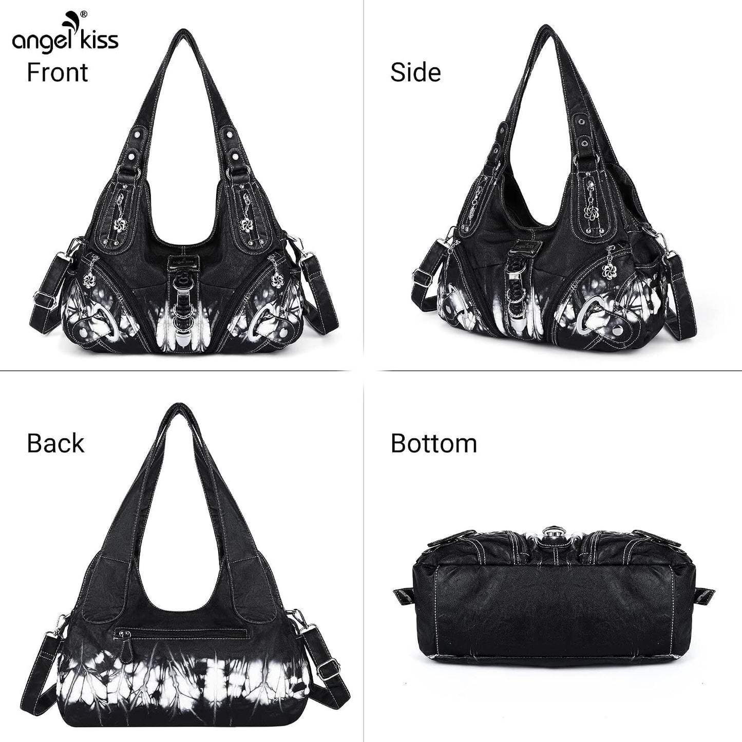 Angelkiss Women's Hobo Purse Large Daily Shoulder Bag