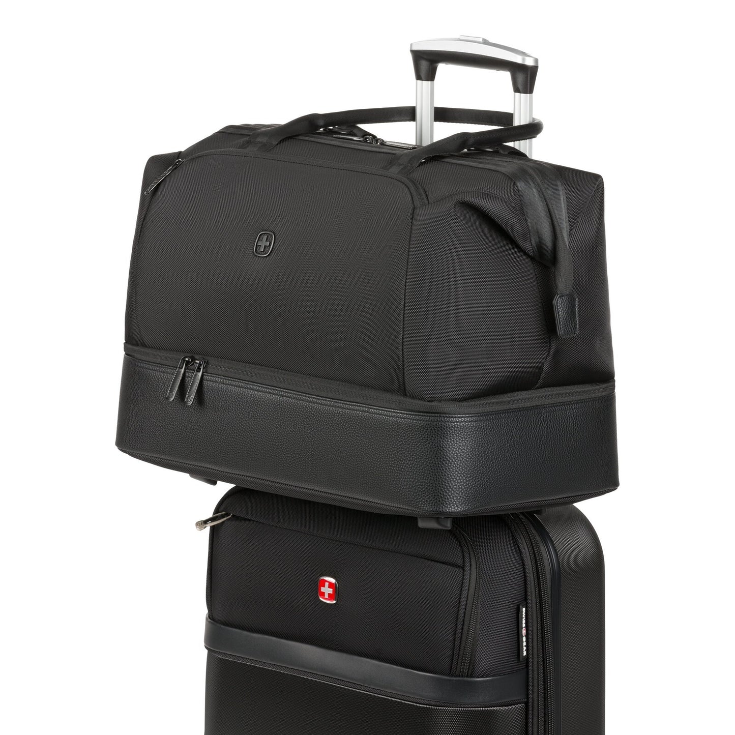 Black Weekender II Tote Bag Travel Gym Laptop Pocket