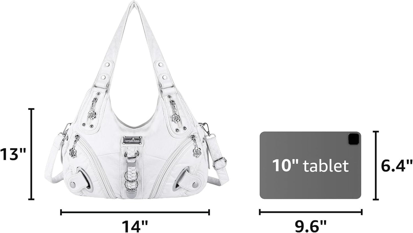 Angelkiss Women's Hobo Purse Large Daily Shoulder Bag