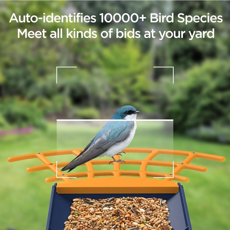 Smart Bird Feeder w Camera AI Bird ID Seed Guard for Bird-Watching Lovers2