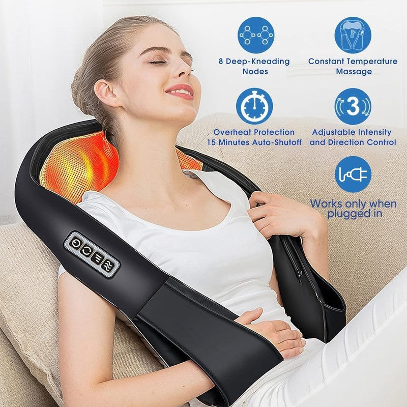 Shiatsu Back and Neck Massager with Heat   Perfect Gift for Dad!3