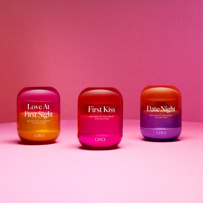 OJO Love at First Sight Scented Candle 7.8 Oz Jar Candle +35 Hour Long Lasting B4