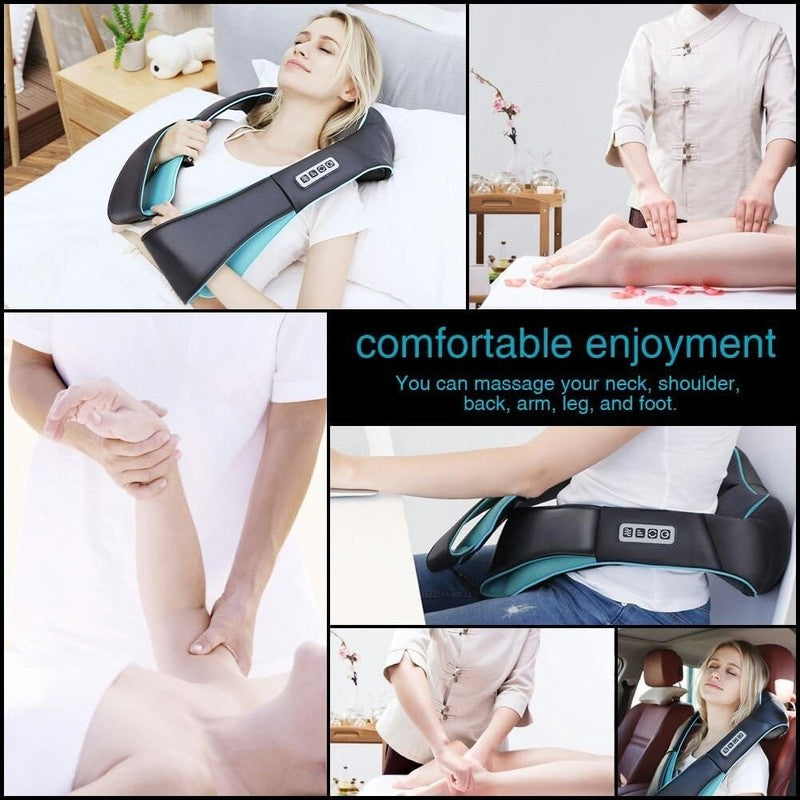 Shiatsu Neck Back Shoulder Massager w/ Heat 4D Deep Tissue Pain Relief5