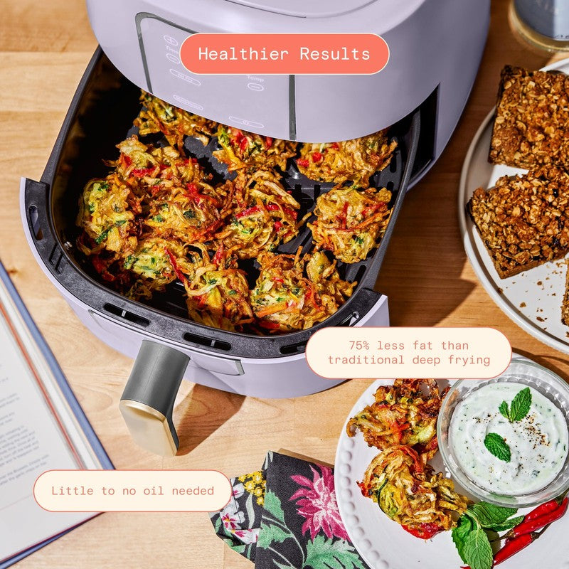 6 Qt Air Fryer w/ Turbocrisp Technology Evergood Ceramic Nonstick Lavender7