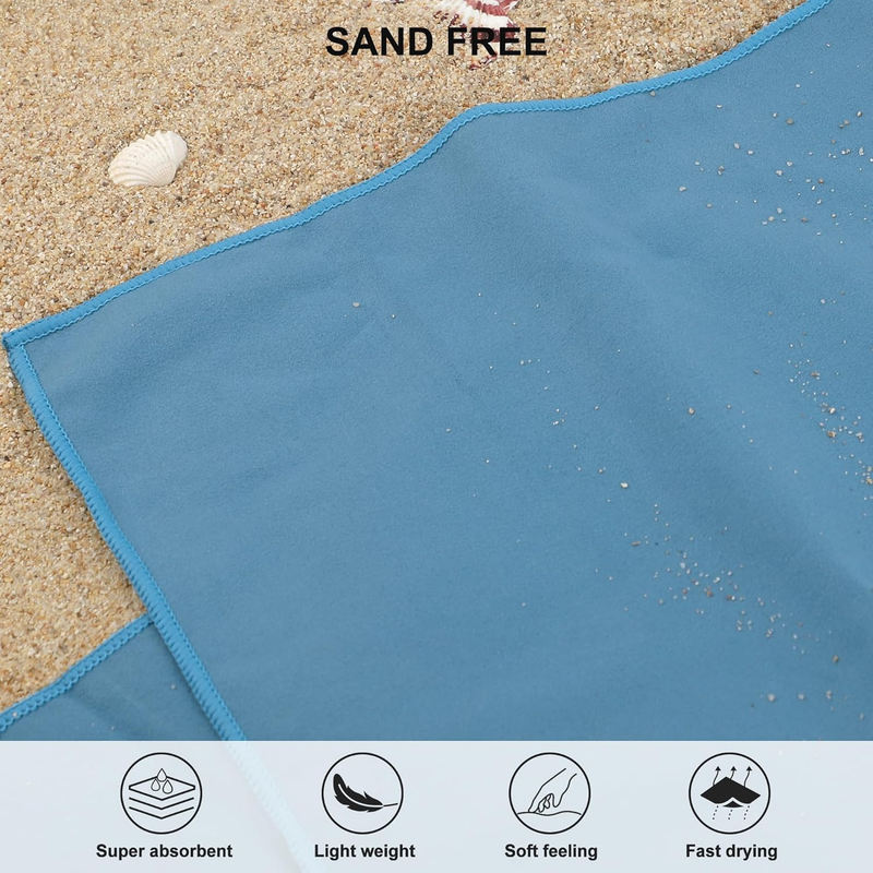 Microfiber Travel Towel Quick Dry Gym Camping Beach Pool Ultra Compact4
