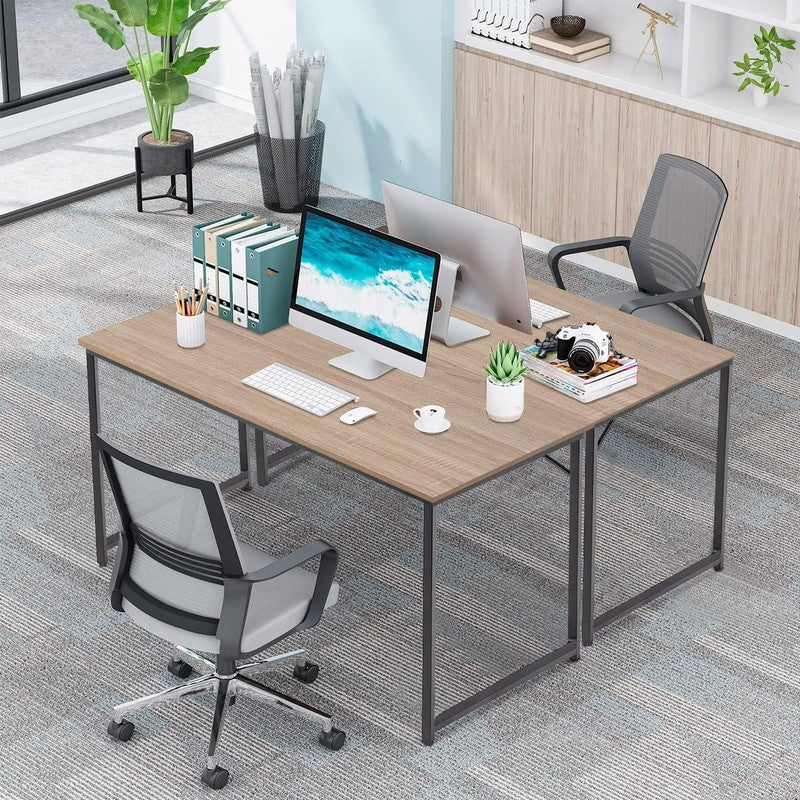39 Inch Computer Desk,Sturdy Laptop Table for Home Office for Adults, Nature7