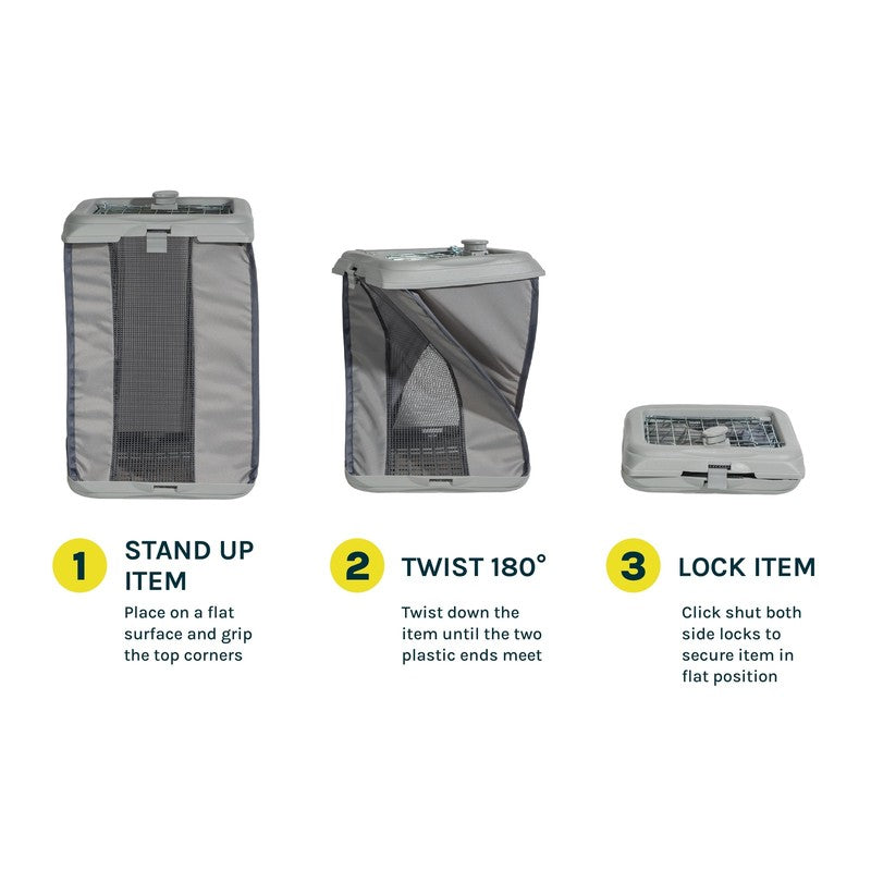 Sport Pet Designs 22.5-Inch Collapsible Pop-Up Dog Kennel, Gray, Small6