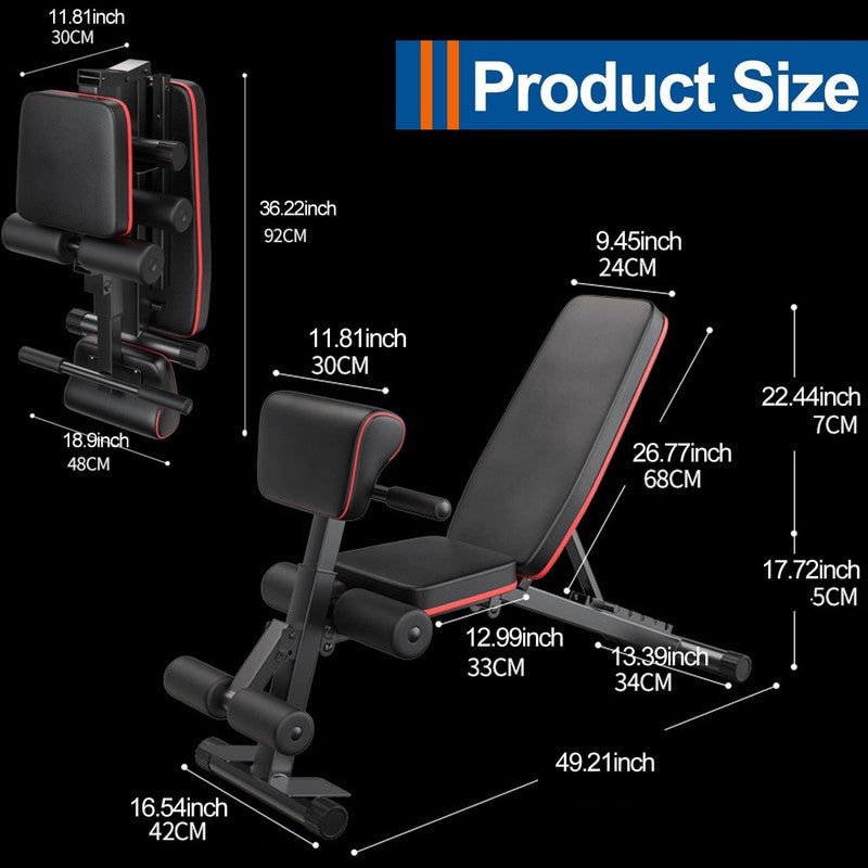 Versatile Adjustable Weight Bench with Resistance Bands, 780 Lbs Upgraded4