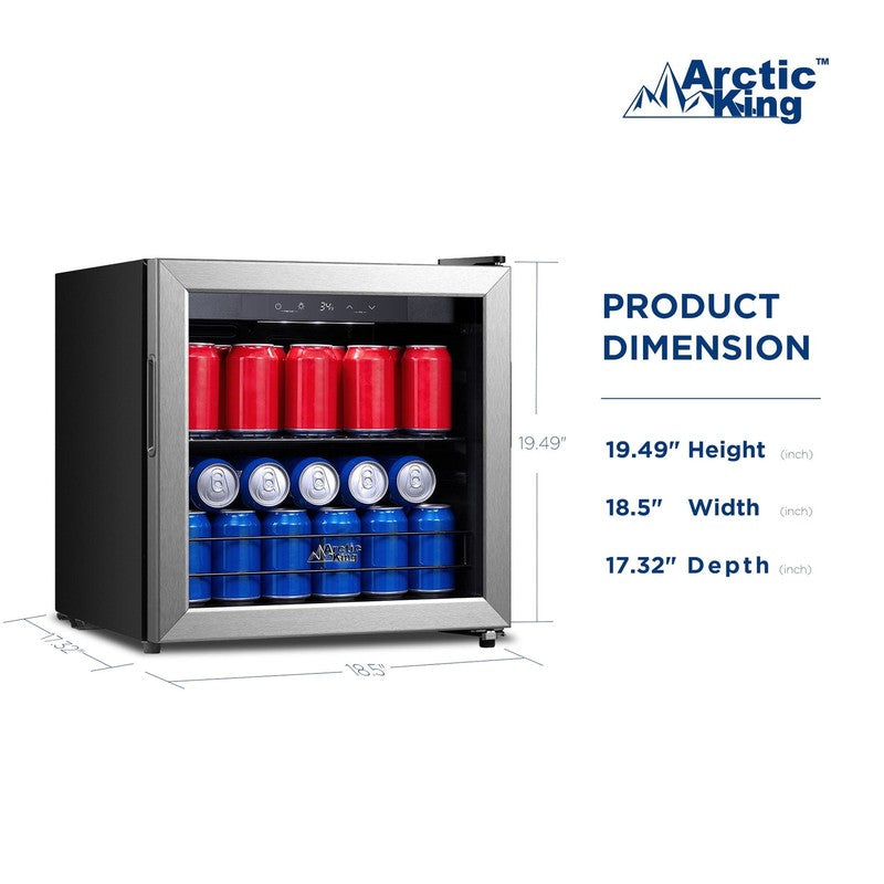 48 Can Stainless Steel Beverage Fridge with Electronic Temperature Control4