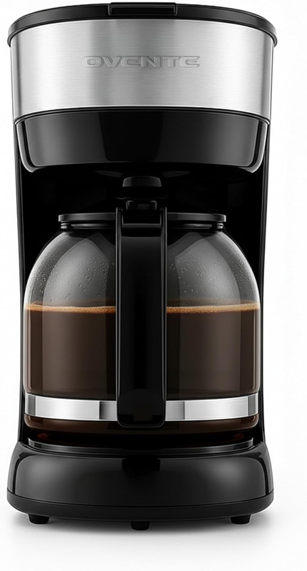 12-Cup Drip Coffee Maker Glass Carafe One-Touch Reusable Filter Black10