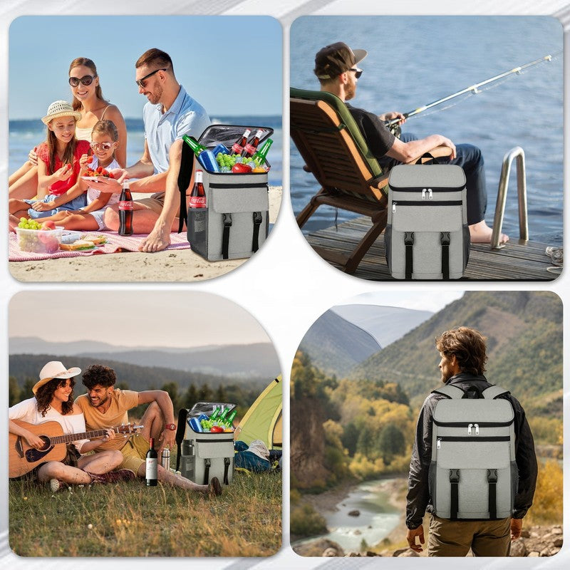 30 Can Insulated Backpack Cooler Bag   Waterproof & Portable for Outdoor Fun6