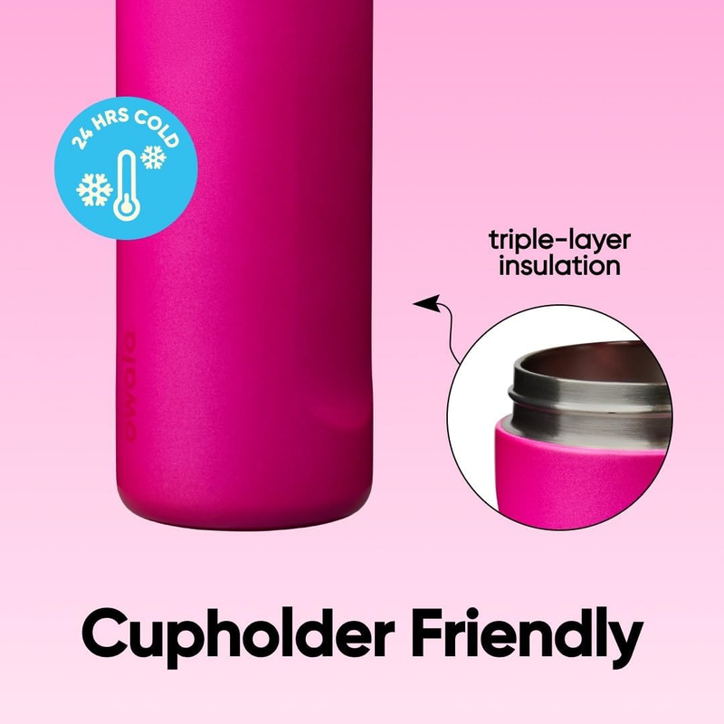 Owala FreeSip 24oz Insulated Stainless Steel Water Bottle Read My Lips4