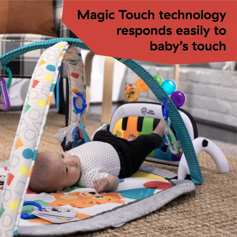 Kickin' Tunes 4-In-1 Infant Baby Activity Gym & Tummy Time Play Mat with Piano, 3
