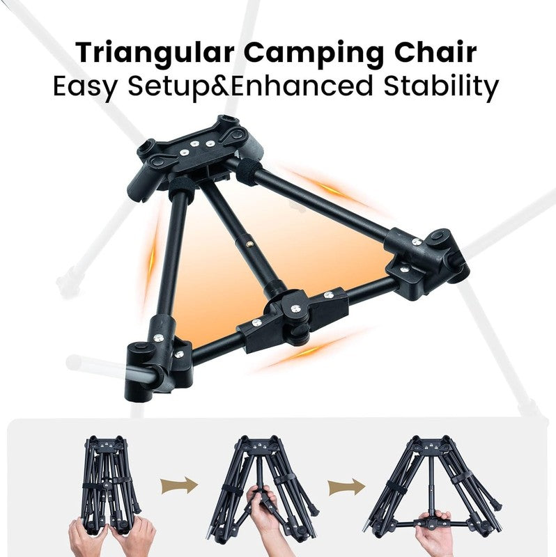 Tigerblade Camping Chair, Lightweight Folding Backpacking Hiking Chair, Compact 4