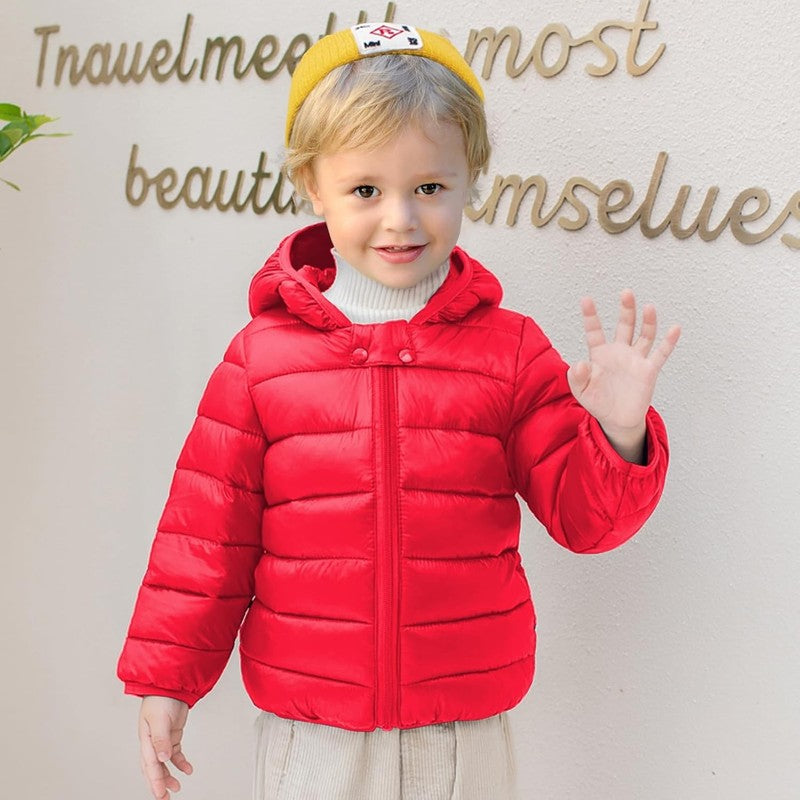 Baby Winter Coat Puffer Jacket Bear Hood 6M 3T Toddler Boys Girls Warm1