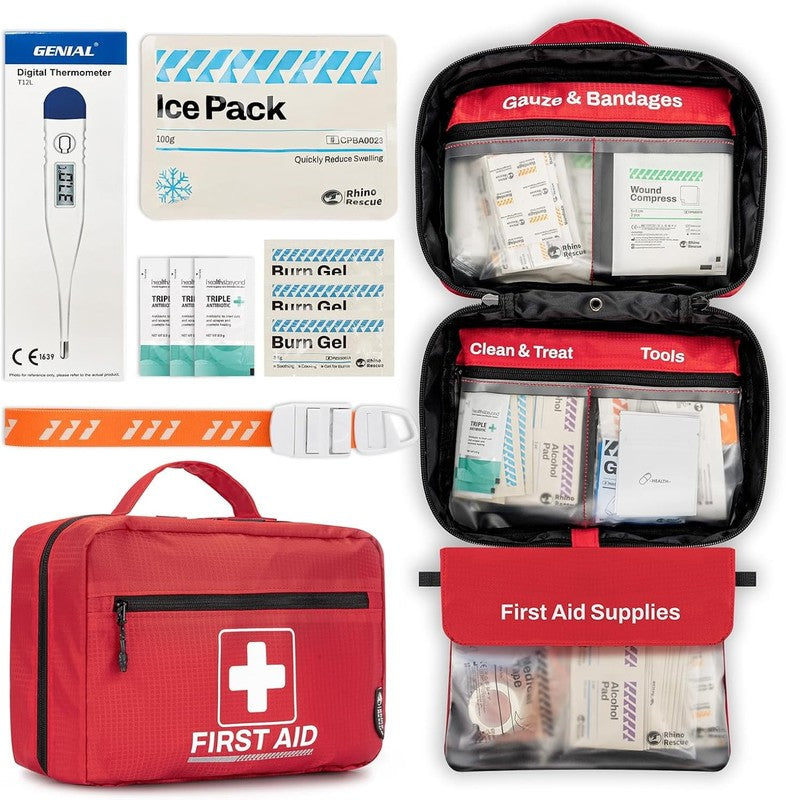 240 Piece All Purpose First Aid Kit, Home & Office Professional Medical Supplies3