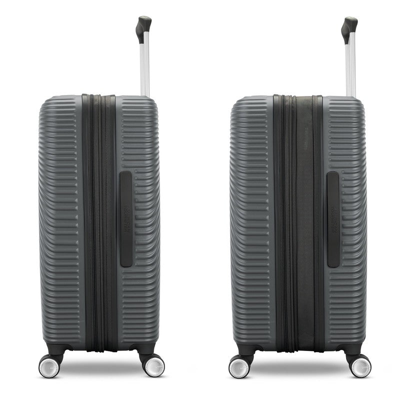 Color Waves Carry on Expandable Luggage Suitcase with Spinner Wheels, Charcoal2