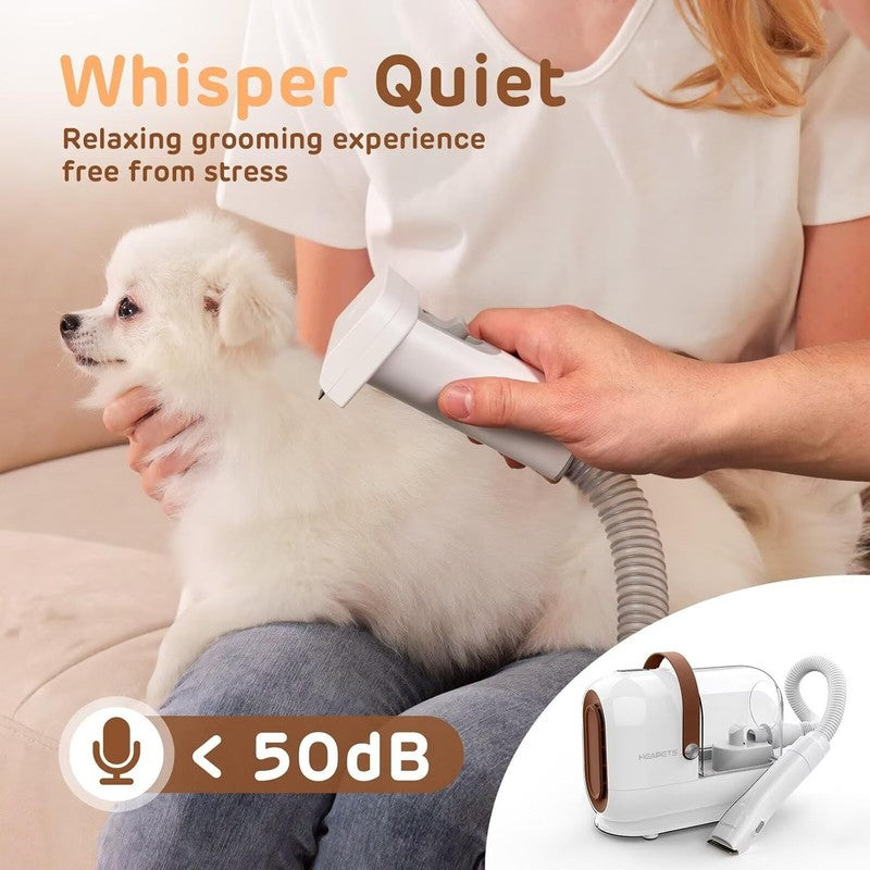 Pet Grooming Vacuum Kit   3L Low Noise Clipper & 7 Tools for Shedding7