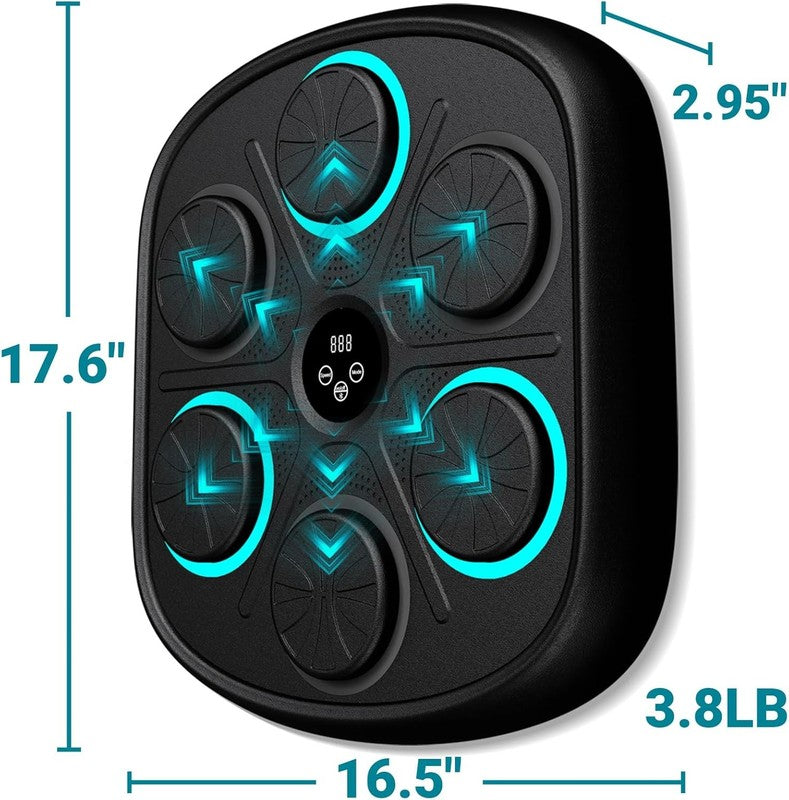 2025 Smart Music Boxing Machine Wall Mount w LED & Gloves for Home Workout1