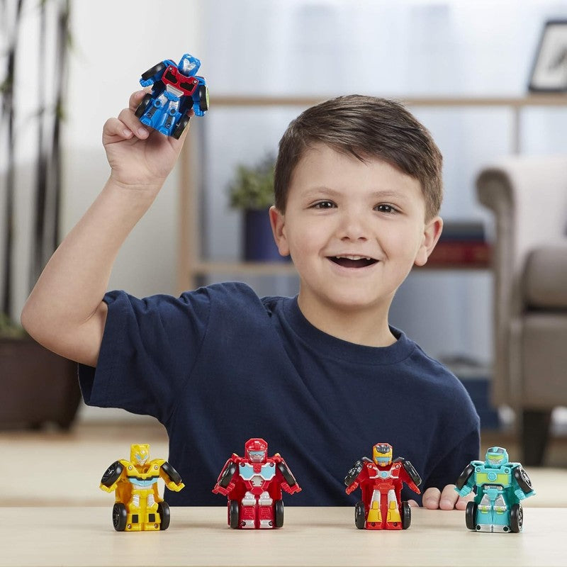 Rescue Bots Mini Bot Racers 5 Pack – Converting Robot Toy Cars, 2" Collectibles9