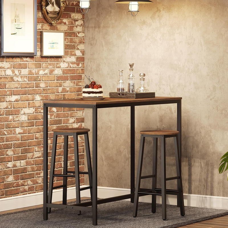 Bar Stools, Barstools Set of 2,Counter Height Barstools, 24.8" Bar Stools for Ki1