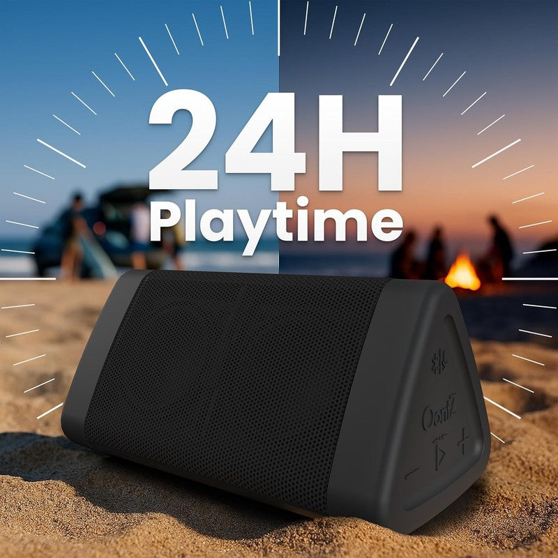 Oontz Angle 3 Bluetooth Speaker, 12W, 24H Battery, 100Ft Range, IPX5, Black1
