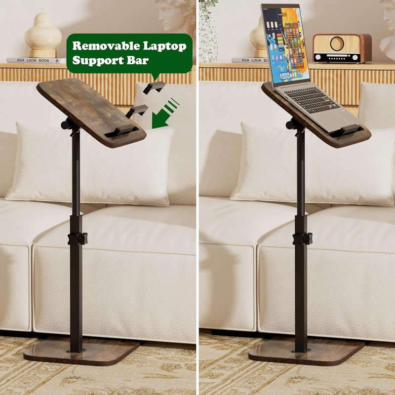 C Table Sofa Tray TV Side Adjustable Height Laptop Table Phone Small Space4