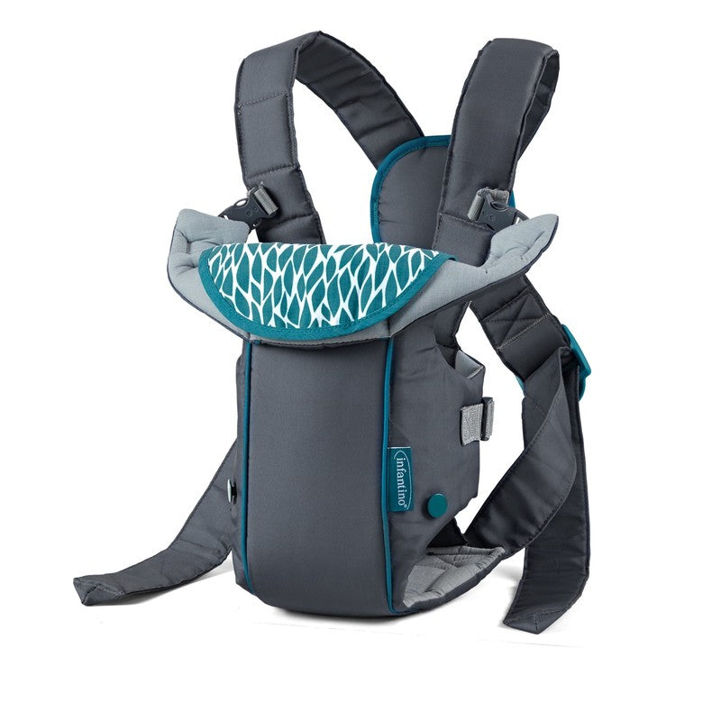 Swift Classic Baby Carrier with Wonder Cover Bib, 2-Position, 7-26Lb, Gray11