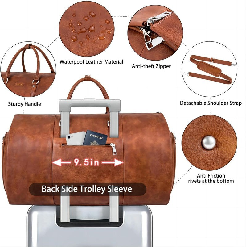 2in1 Garment Duffle Bag 3Pc Set Hanging Suit Travel Carry On6