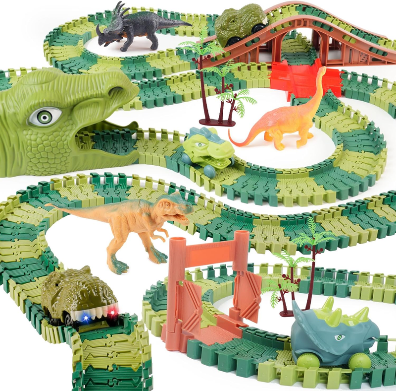 Dinosaur Track Toys   Best Birthday Gifts for 3 4 5 6 7 Year Old Boys Girls, Din10
